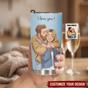 Custom Anniversary Gifts For Wife, Girlfriend - Personalized Tumbler Cup