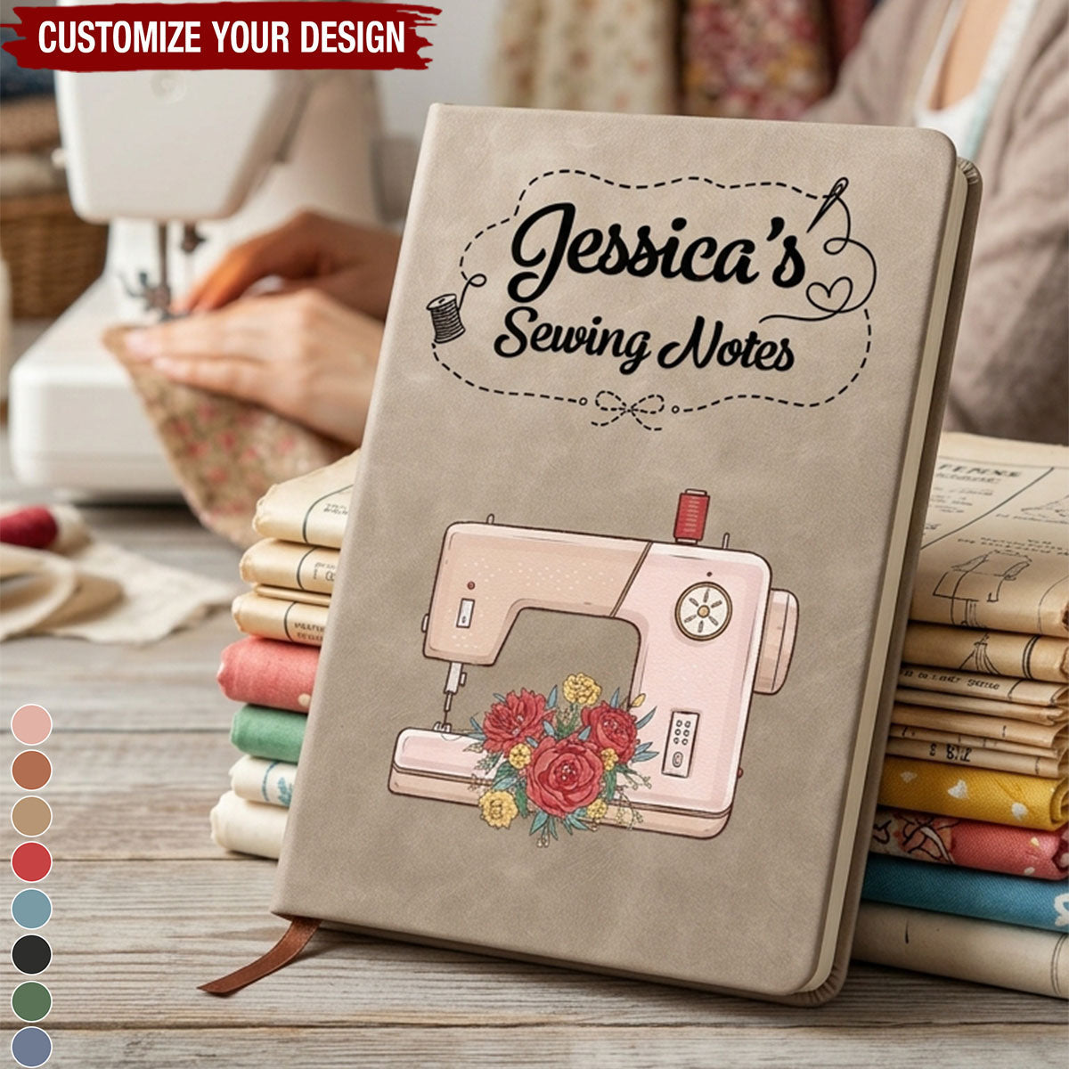 Sewing Journal Gift For Sewing Lover - Personalized Journal