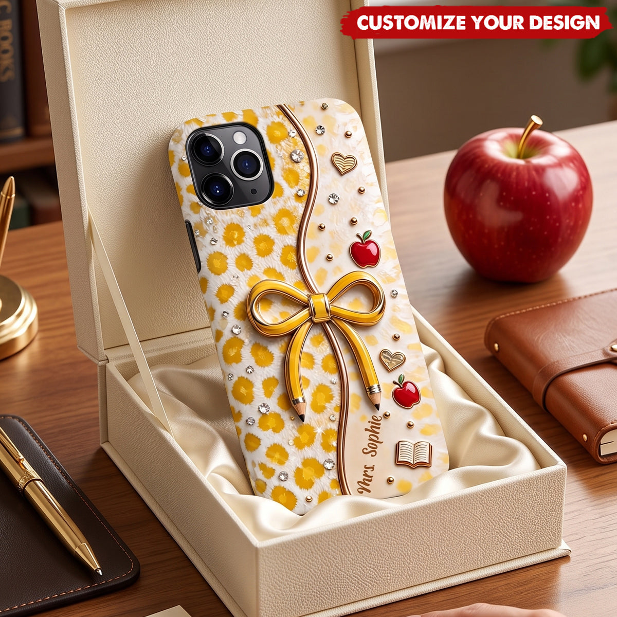 Back To School - Personalized Teacher Full Print Phone Case