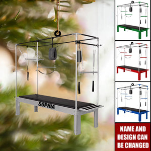 Custom Pilates Equipment Ornament - Pilates Cadillac Christmas 2026 Ornament