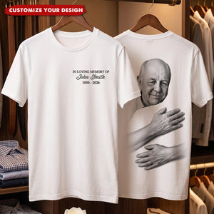 A Hug To Remember Custom Photo - Personalized Shirt
