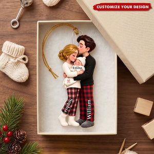 New Chapter First Christmas As Family Of Three - Christmas Tree Keepsake For New Parents