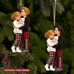 New Chapter First Christmas As Family Of Three - Christmas Tree Keepsake For New Parents