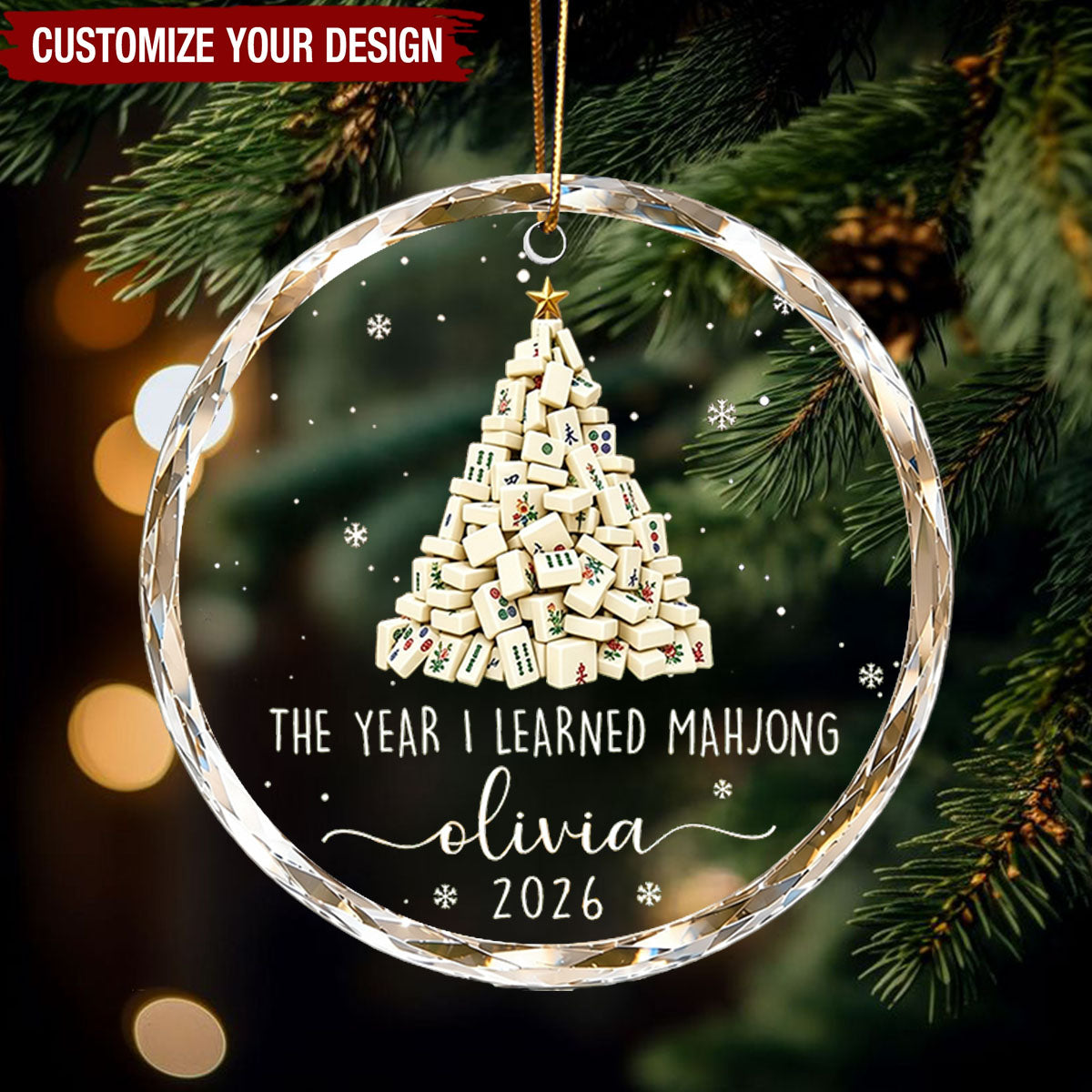 The Year I Learned Mahjong - Custom Mahjong Ornament