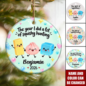 Custom Squishy Ceramic Ornament - Personalized Christmas Birthday Gifts For Kids