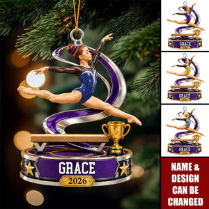 Personalized Gymnastics Ornament - Gift For Gymnast