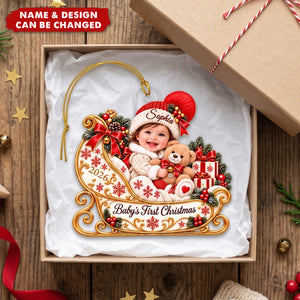 Personalized Baby First Christmas Ornament - New Baby Christmas