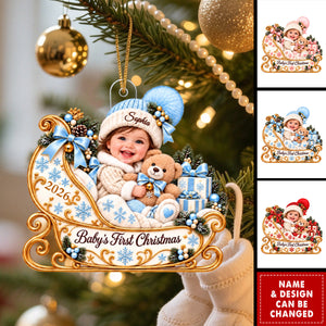 Personalized Baby First Christmas Ornament - New Baby Christmas