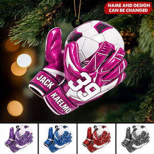 Personalized Goal Keeper Christmas Ornament
