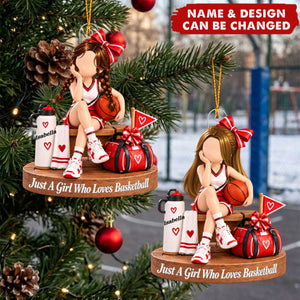Personalized Acrylic Basketball Ornament - Christmas Keepsake