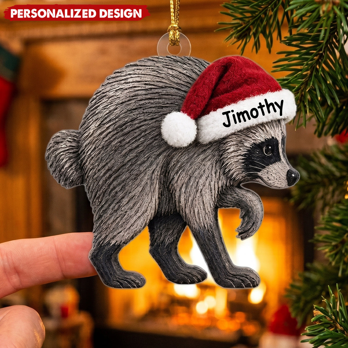 Trending Viral Jimothy Raccoon Acrylic Ornament - Trending 2026 Keep Sake