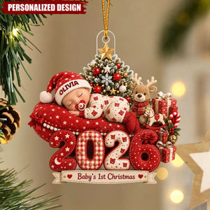 Baby's First Christmas 2026 - Personalized Acrylic Ornament