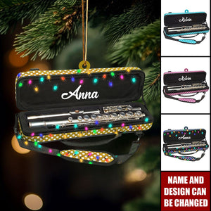 Personalized Flute Ornaments, Flute Musical Instruments Christmas Ornament