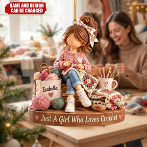 Personalized  Crochet Ornaments, Custom Crochet Gifts For Sisters