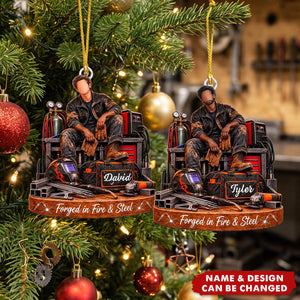 Personalized Welder Christmas Ornament, Custom Name Welding Worker Gift