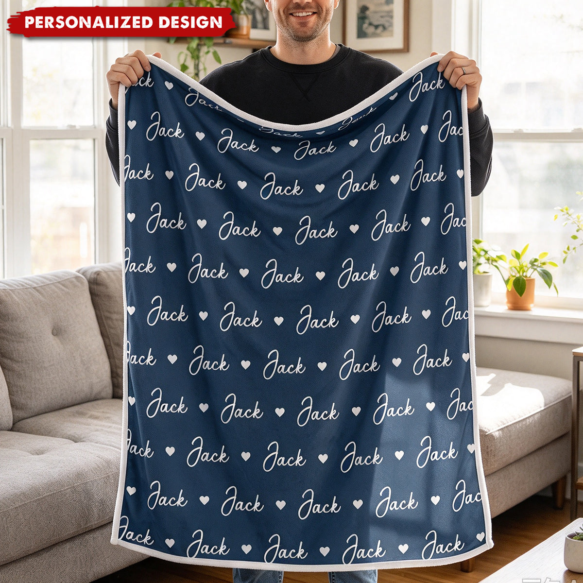 Custom Blanket - Personalized Birthday Gifts For Mom, Dad, Brother, Sister