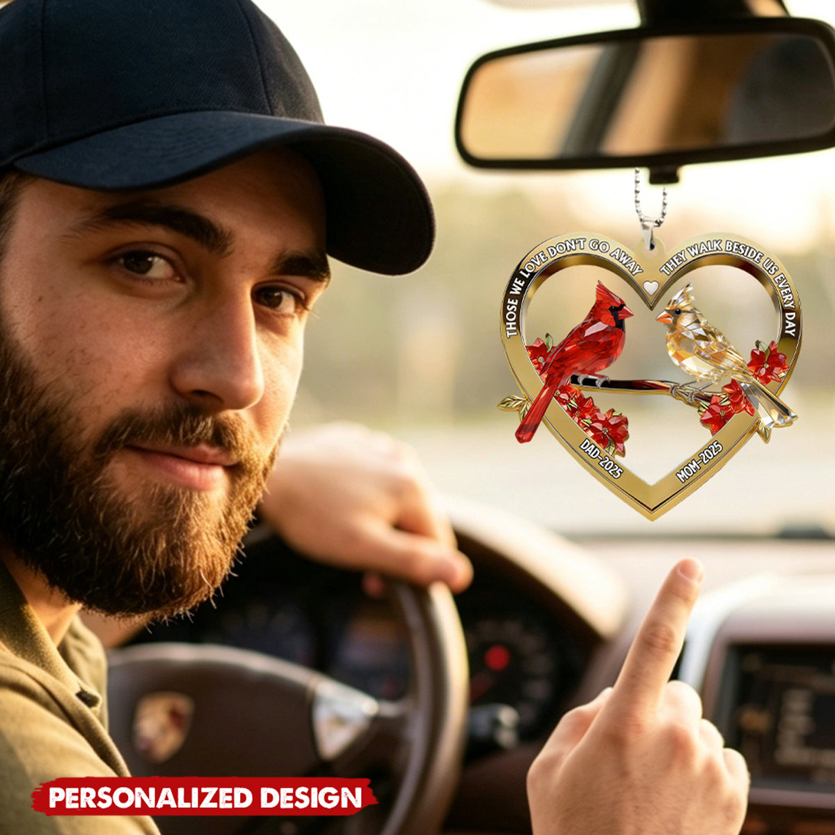 Those We Love Don't Go Away, Car Hanging Ornament, Memorial Gift