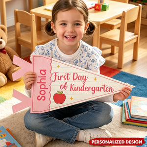 First Day Of School - Personalized Pennant