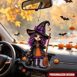 Personalized Acrylic Hanging Ornament – A Halloween Gift for Your Daughter or Granddaughter
