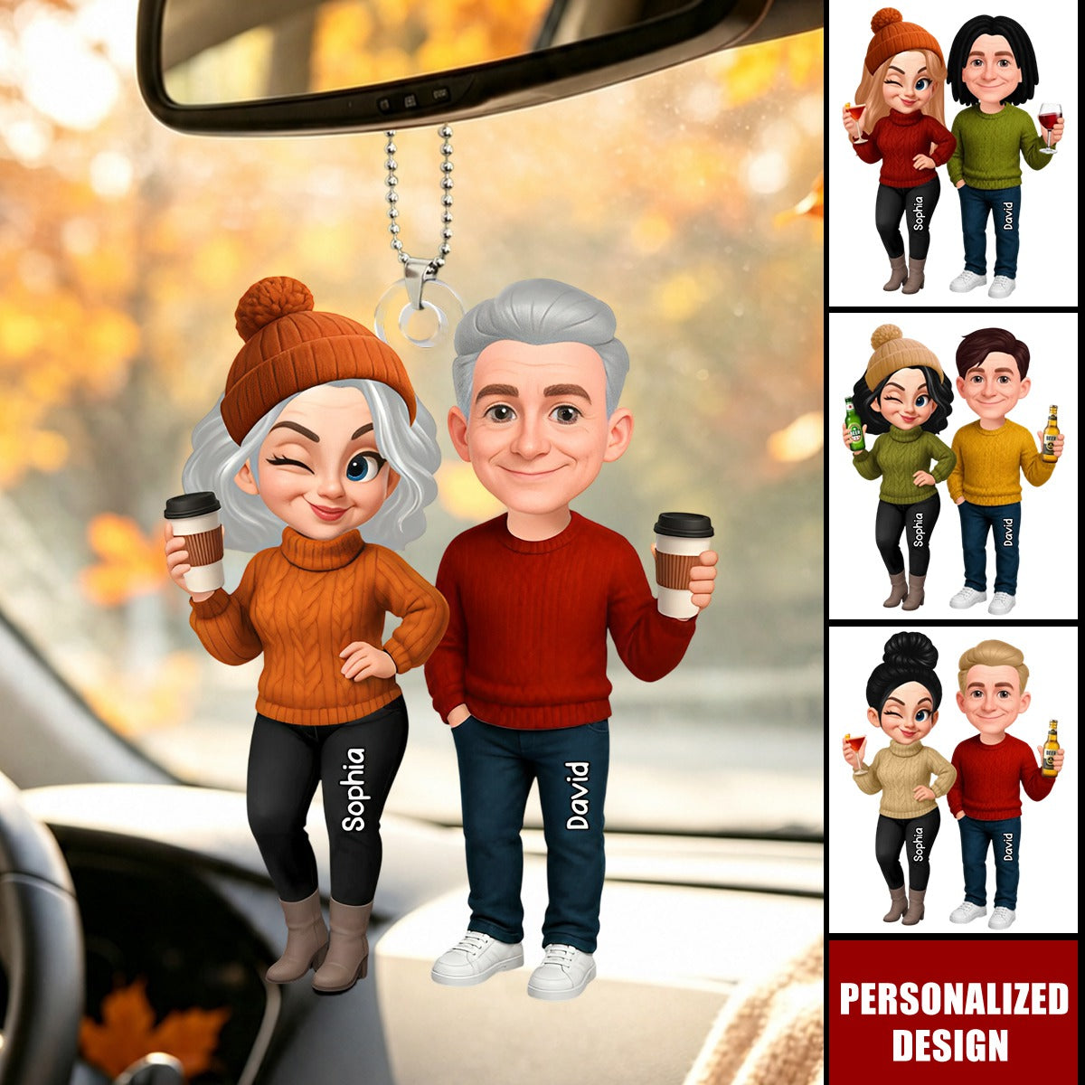 Hello Fall Grandparents' Pumpkin Patch - Personalized Ornament