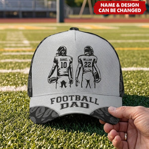 Father's Day Gifts, Football Dad, Grandpa - Personalized Cap