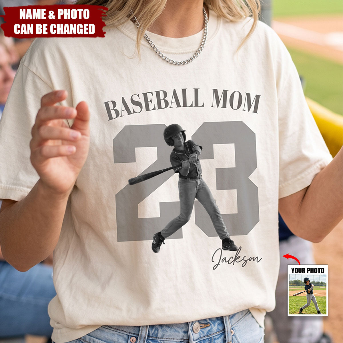 Sport Mom Vintage Photo - Personalized Shirt