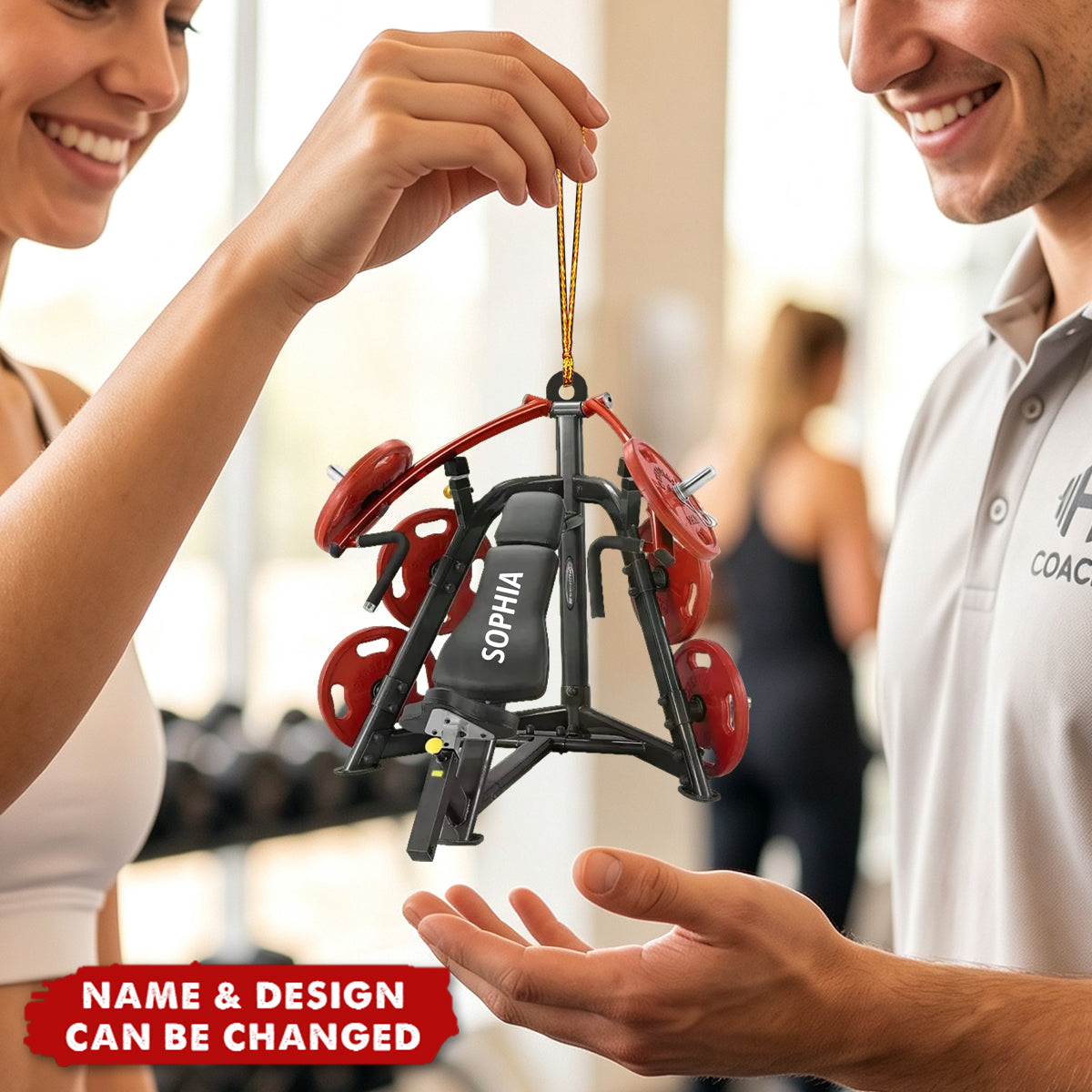 Weight Plate Ornament - Personalized Gym Decoration
