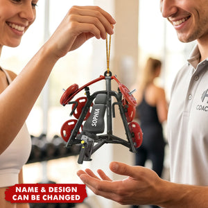 Weight Plate Ornament - Personalized Gym Decoration