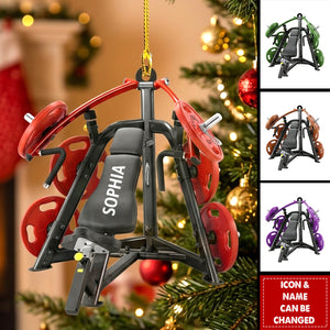 Weight Plate Ornament - Personalized Gym Decoration
