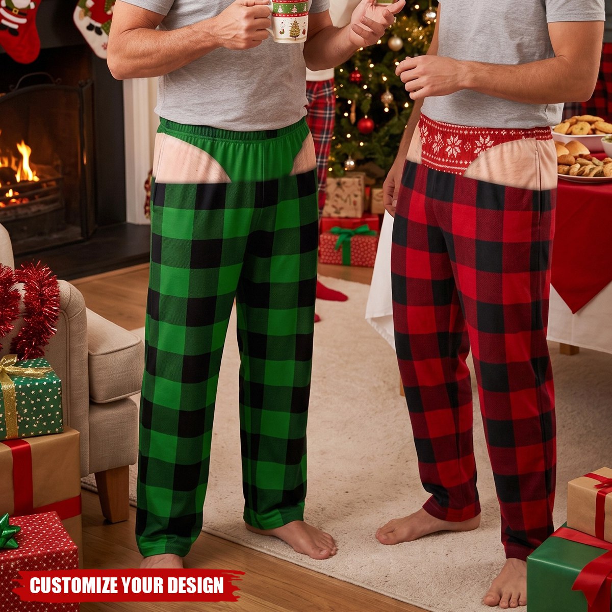 Custom Funny Pajama Pants - Personalized Christmas Birthday Gifts - Oops That Was My Last Layer
