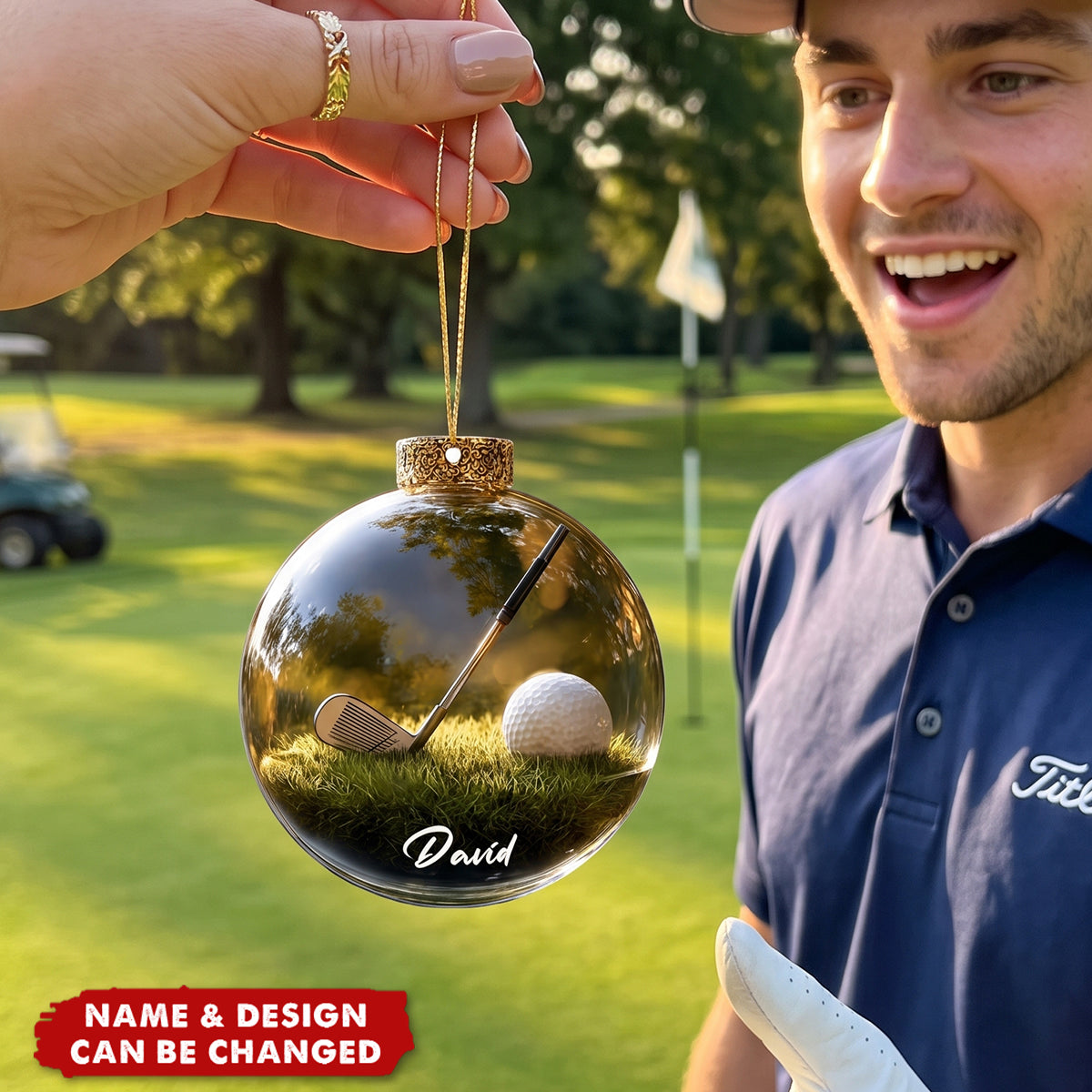 Custom Sports Ball Christmas Ornament, Acrylic Ornament for Ball Players