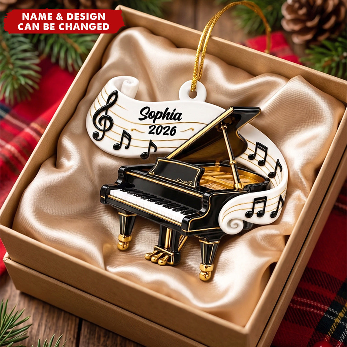 Classic Music Instrument Gift For Band Student, Music Teacher - Personalized Ornament