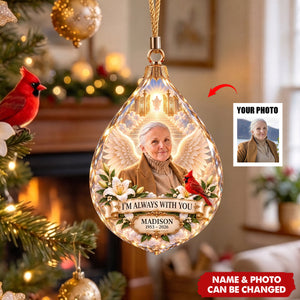 Memorial Heaven Acrylic Ornament - Custom Photo Memorial Gifts