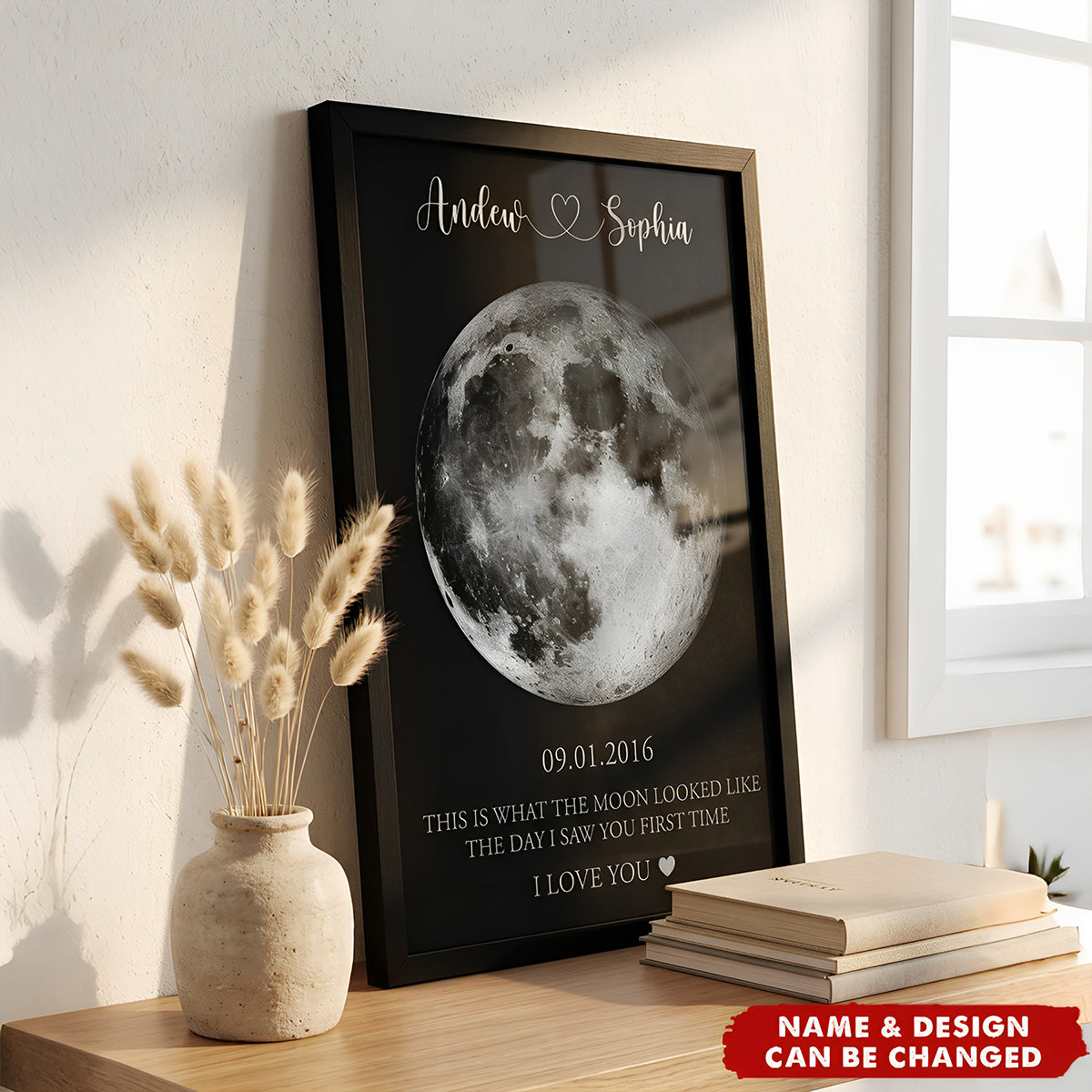 This Is What The Moon Looked Like Anniversary Valentine's Day Gifts - Personalized Poster