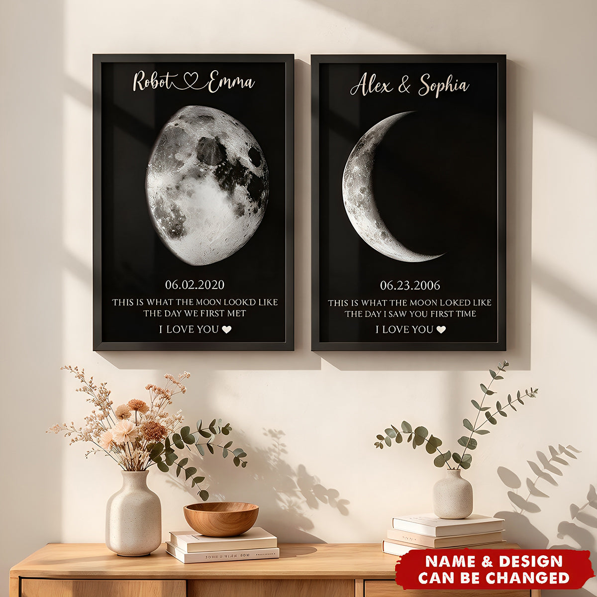 This Is What The Moon Looked Like Anniversary Valentine's Day Gifts - Personalized Poster