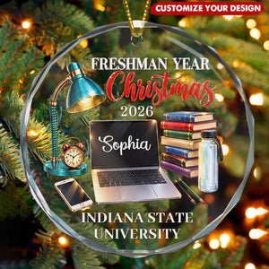 First Year At College Christmas Keepsake - Personalized Ornament