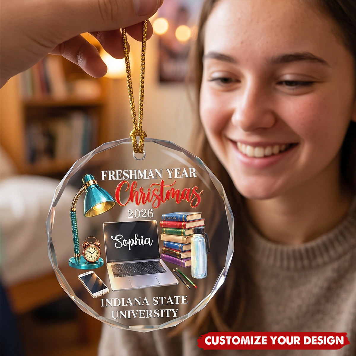First Year At College Christmas Keepsake - Personalized Ornament