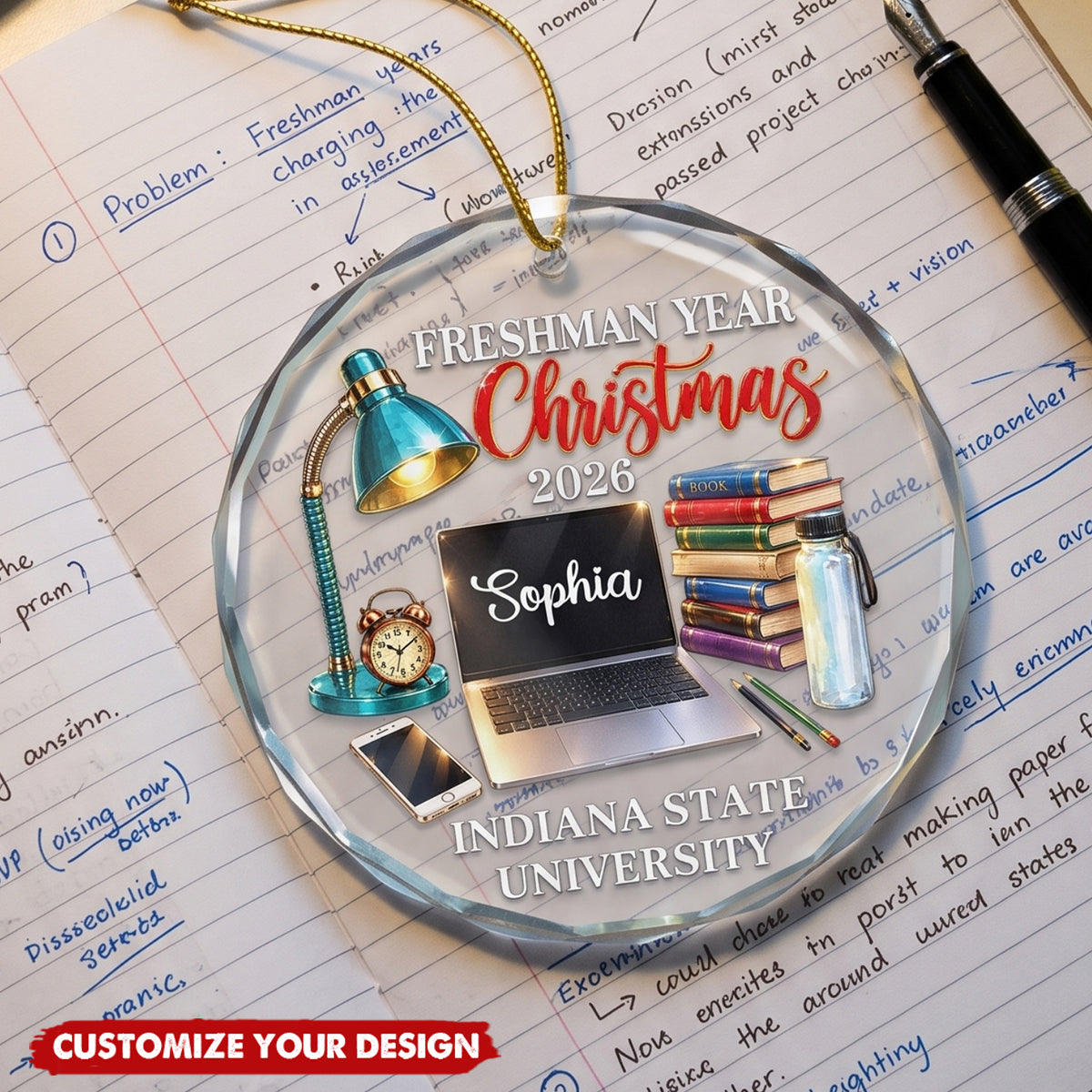 First Year At College Christmas Keepsake - Personalized Ornament