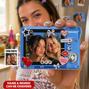 Besties Y2K Digital Camera Photo Uploaded - Personalized Acrylic Magnet
