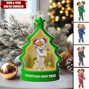 Custom Acrylic Ornament - Anniversary Christmas Wedding Gifts For Husband And Wife, Him And Her - Love At Every Season