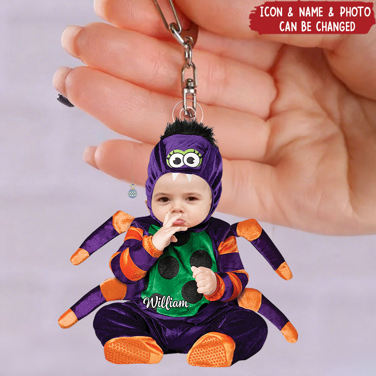 Funny Halloween Custom Face For Kids - Personalized Acrylic Keychain