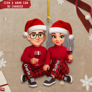 I'm Yours No Returns or Refunds - Personalized Christmas Acrylic Ornament - Gift for Couple