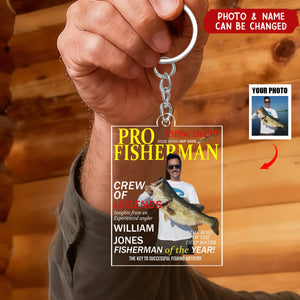 Fisherman Of The Year! - Personalized Acrylic Photo Keychain
