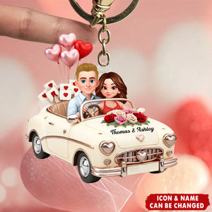 Our Journey Still Goes On - Personalized Keychain - Valentine's Gift For Him, For Her, For Couple
