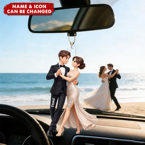 You're The Melody I Never Want To Stop Playing - Personalized Car Ornament - Valentine's Gift For Him, For Her, For Couple