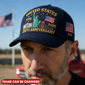 USA 250th Anniversary Eagle Baseball Cap, Patriotic Adjustable Hat, American Heritage 1776–2026 Unisex Gift, Gift For Dad