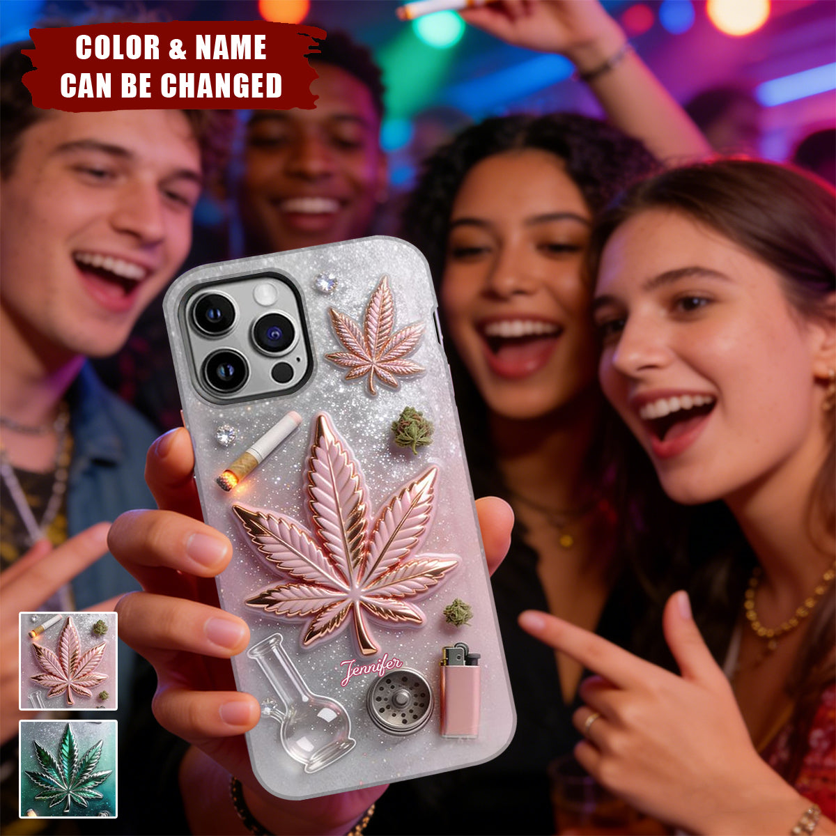 Magic Leaf - Personalized Weed Full Print Phone Case