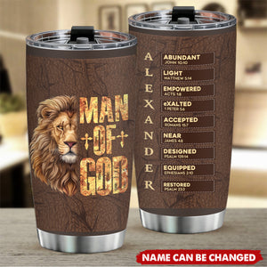 A Man Of God - Personalized Tumbler Cup
