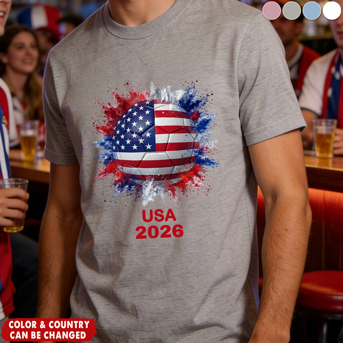 World Cup 2026, Custom Country Flags - Personalized Shirt