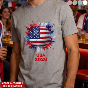 World Cup 2026, Custom Country Flags - Personalized Shirt